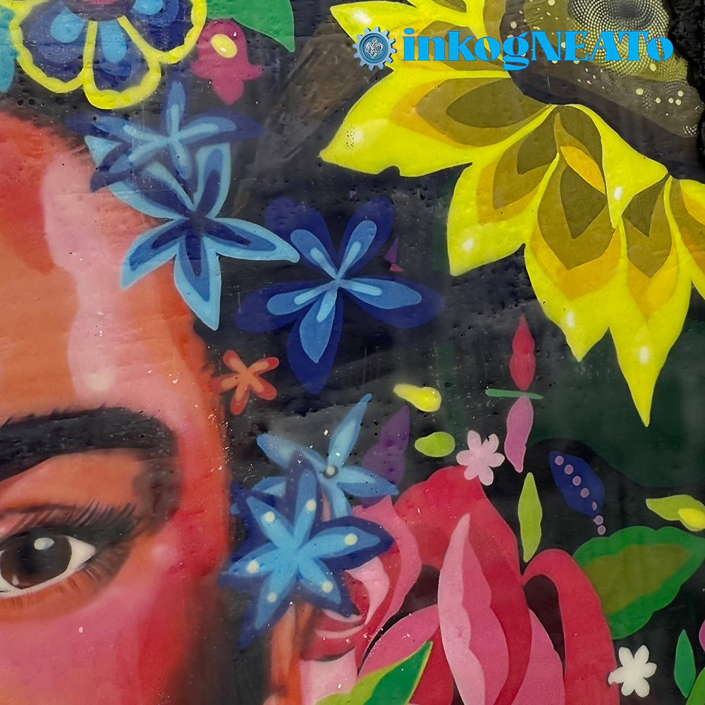 FOTO Frieda – Bold Encaustic Photography Artwork Inspired by Frida Kahlo