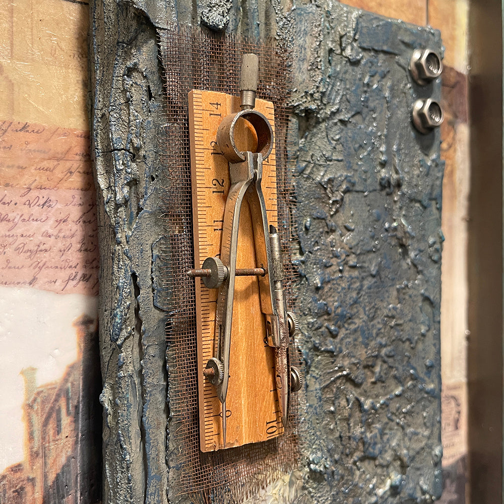 "Line Drawing" explores the simplicity of movement and form, using encaustic wax, charcoal, and textured layering. A minimalist, abstract mixed media piece with depth and expression.