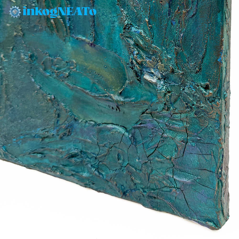 TSUNAMI - Powerful Abstract Mixed Media Painting with Dynamic Textures