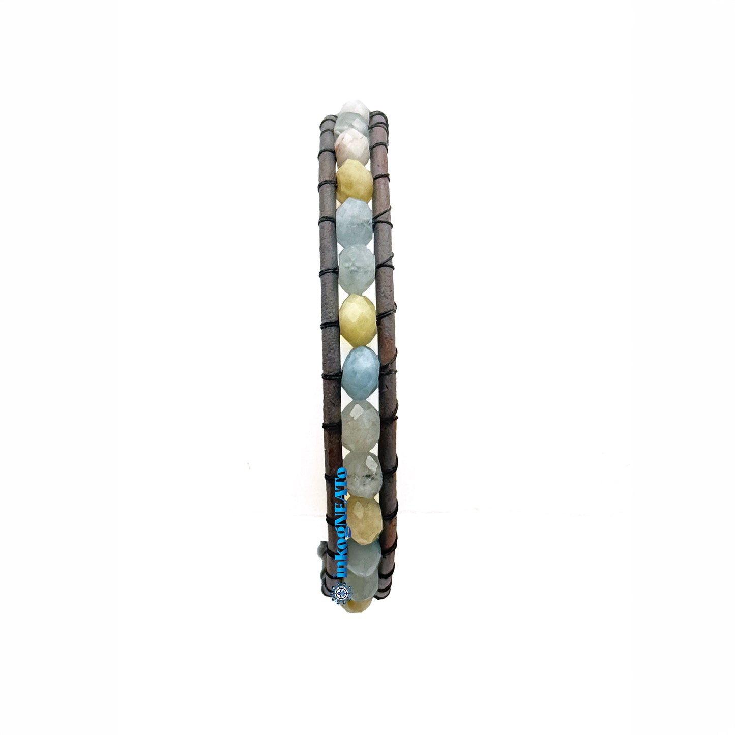 OPAL 4mm Faceted Rondelle Wrap Bracelet