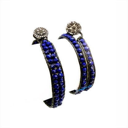 LAPIS Round Faceted Wrap Bracelet