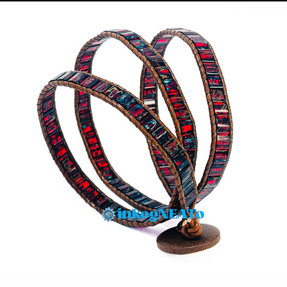Wrap Tila Bracelet CRIMSON
