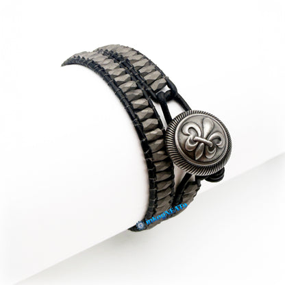 PEWTER Wrap Bracelet — Limited Edition Double Wrap